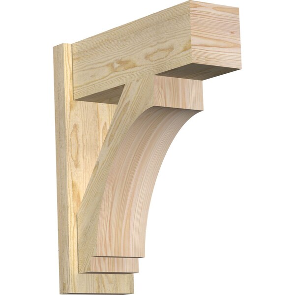 Ekena Millwork Imperial Block Rough Sawn Outlooker, Douglas Fir, 8"W x 22"D x 26"H OUT08X22X26IMP05RDF - main